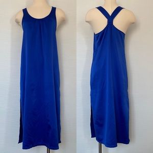 🌺SOLD🌺 Ralph Lauren Silky Satin Royal Blue Halter Chemise Nightgown Slip Dress